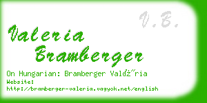 valeria bramberger business card